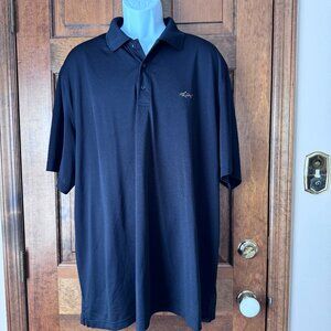 #2 Greg Norman for Tasso Elba Five Iron Black Golf Shirt XX-Large